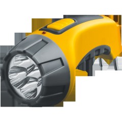 Фонарь светодиодный NPT-CP03-ACCU 4LED аккумуляторный с вилкой для зарядки пластик