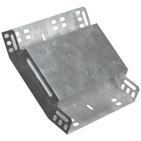 Поворот на 45град. вертикальный внутренний 100х400 горячеоцинкованный