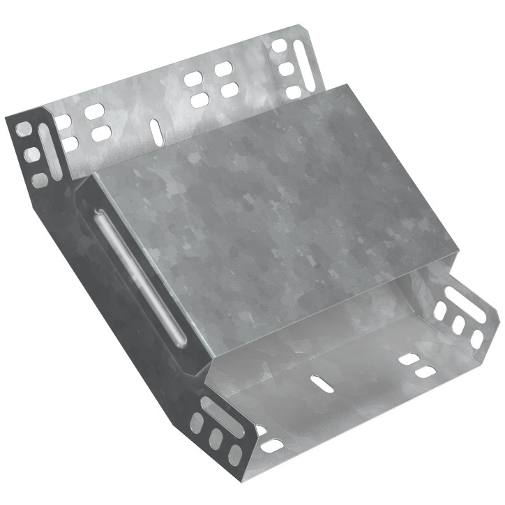 Поворот на 45град. вертикальный внутренний 100х400 горячеоцинкованный Поворот на 45град. вертикальный внутренний 100х400 горячеоцинкованный