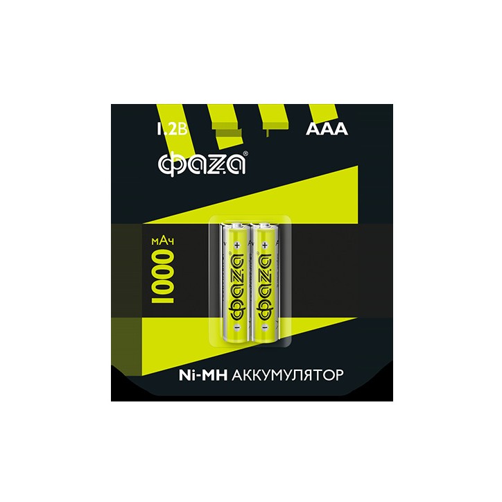 Элемент питания аккумуляторный AAA 1000мАч Ni-MH