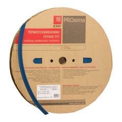 Трубка термоусаживаемая ТУТ нг 10/5 синяя рулон PROxima