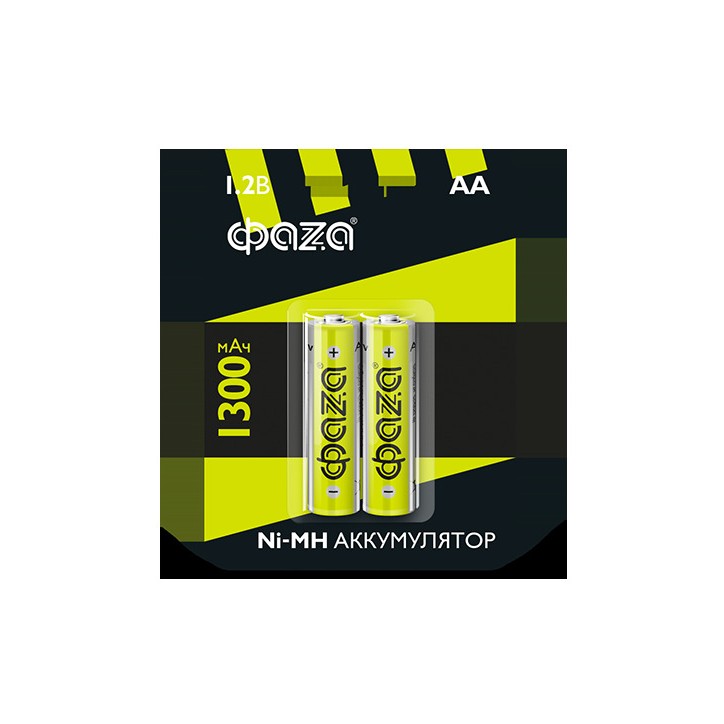 Элемент питания аккумуляторный AA 1300мАч Ni-MH