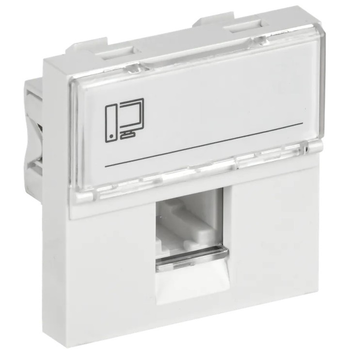 Розетка компьютерная RJ45 UTP категория 5e 2 модуля Розетка компьютерная RJ45 UTP категория 5e 2 модуля