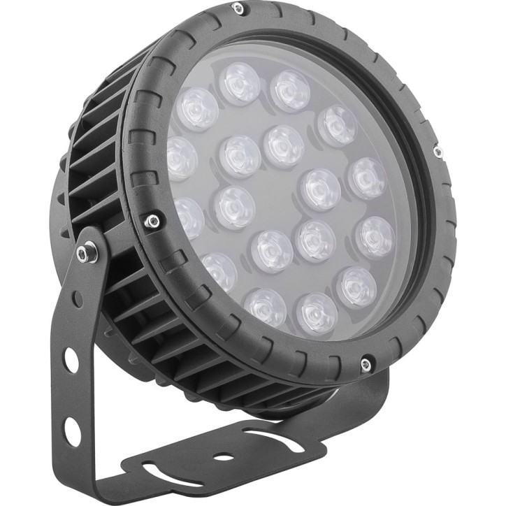 Светодиодный прожектор, D180xH230, IP65 18W 85-265V, зеленый, LL-884