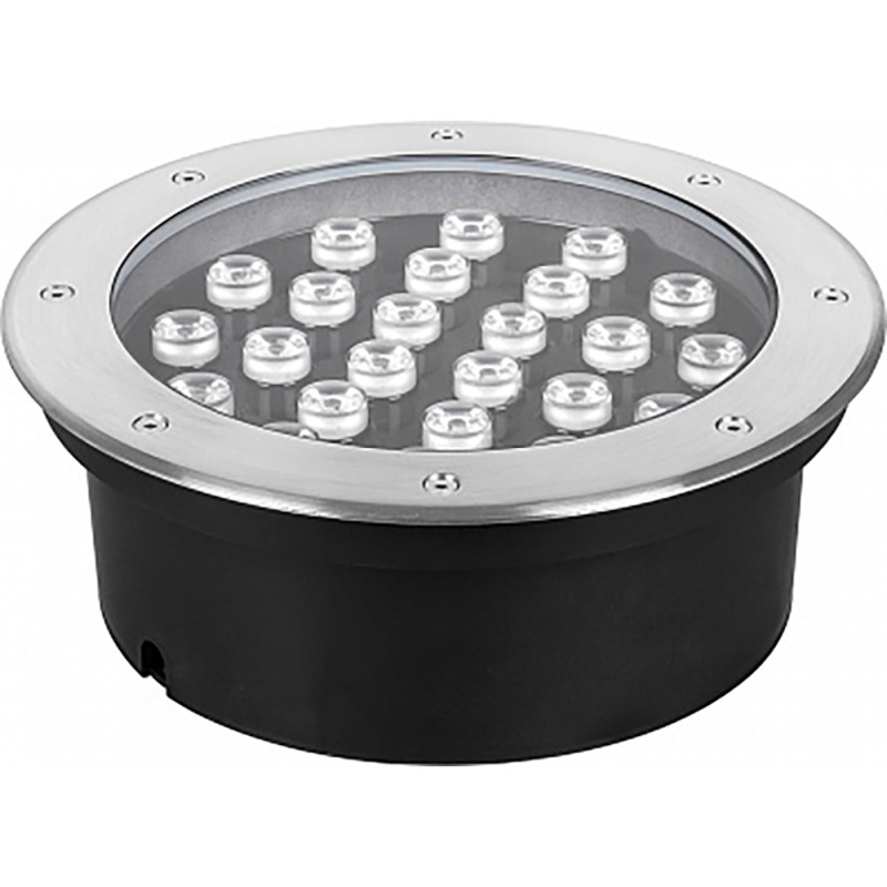 Светильник тротуарный, 24LED холодный белый, 24W, 250xH90mm, IP67, SP2708, артикул 32137