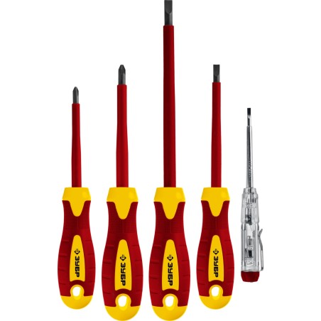 Набор: Отвертки SL 3, 5 / PH 1, 2, тестер 100-250 В, ''Профессионал'' , в коробке, 5 предметов