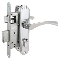 Замок врезной АЛЛЮР ЗВ 4-103 CP хром с/руч