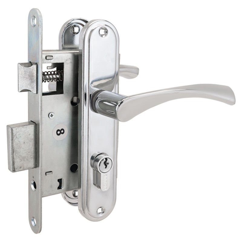 Замок врезной АЛЛЮР ЗВ 4-103 CP хром с/руч