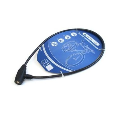 Замок велосипедный PD-81-80СМ d8мм (80см) тросовый Апекс