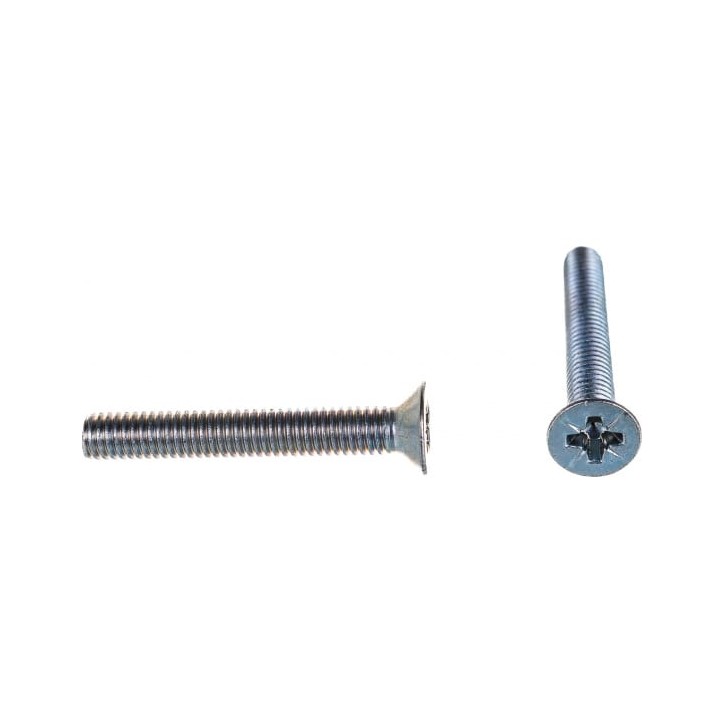Винт DIN965 М4х30 потайная головка оцинкованный (120 шт) Винт DIN965 М4х30 потайная головка оцинкованный (120 шт)