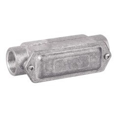 Коробка протяжная алюминиевая 2 ввода 180 градусов М40х1.5 IP55 171х62х71мм