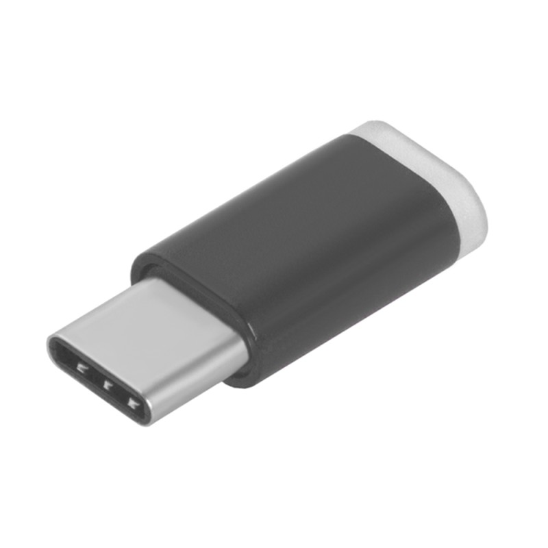 Переходник USB Type C М на Micro USB 2.0 F, черный, GCR-UC3U2MF-BK