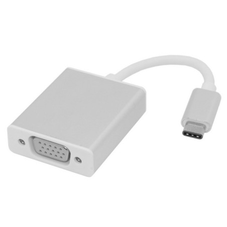 Переходник USB Type C на VGA 15F, белый, GCR-UTC2VGA