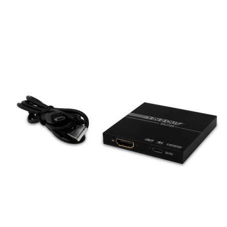 Хаб HDMI v1.4 на 2 HDMI, 1080p, с усилителем сигнала, с адаптером питания, GL-v102S