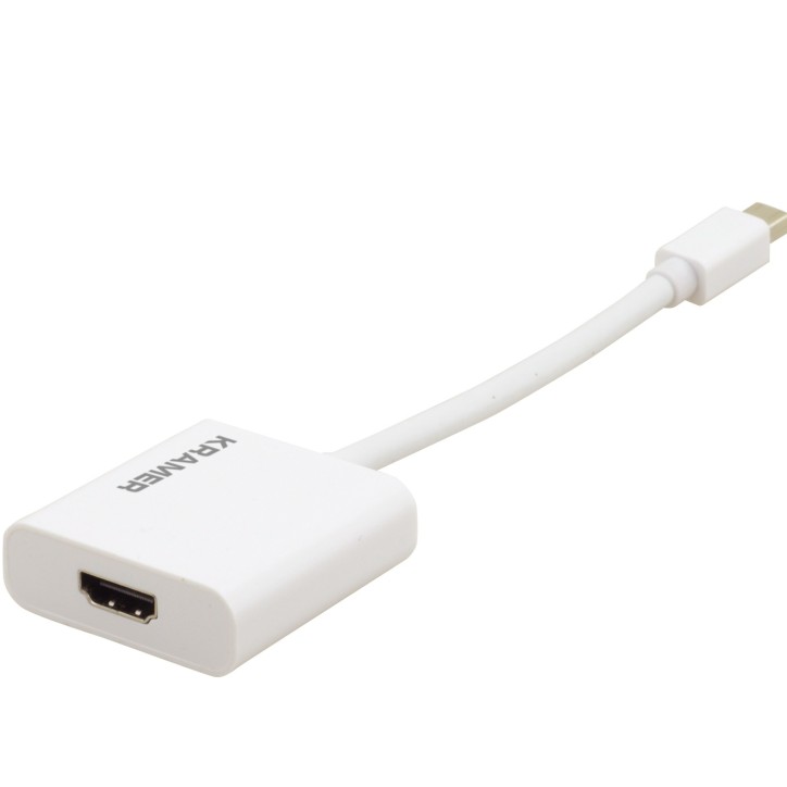 Переходник активный Min DisplayPort M на HDMI F, 4K60 4:4:4 и HDCP 2.2, белый