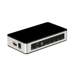 Хаб HDMI v1.4, 4 порта в 1 порт HDMI PiP, с пультом ДУ, черный, GL-v401P