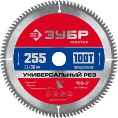 Диск пильный по алюминию Универсальный рез 255 x 32/30мм 100Т