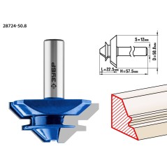 Фреза кромочная для углового сращивания 50,8x22мм