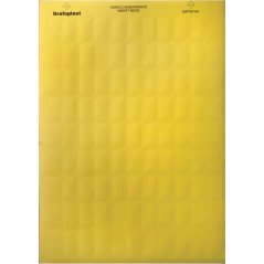 Табличка маркировочная 15х9мм. Полиэстер. Металлик (242 шт. на пластине, упак. по 10 листов)