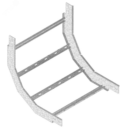 Угол вертикальный внутренний 45 градусов для лотков KLL, высота - 60 мм, ширина - 191 мм, кратность - 1шт, SZ - Оцинкованная ста
