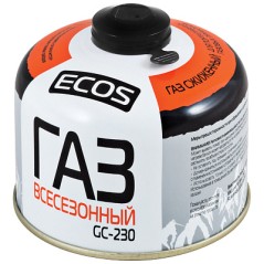 Газ всесезонный т.м. ECOS в баллоне, GC-230 (резьбовой EPI-GAS, 230 г, Корея)