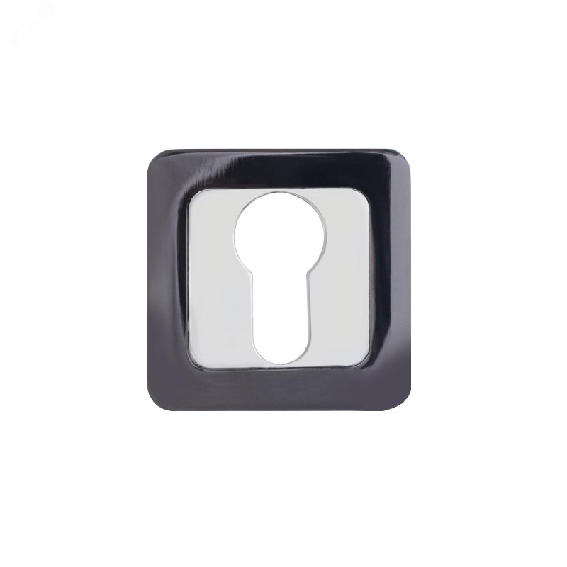 Накладка декоративная (комплект) под цилиндровый механизм замка, АЛЛЮР АРТ ET-S1 BT/CP (42142) черны