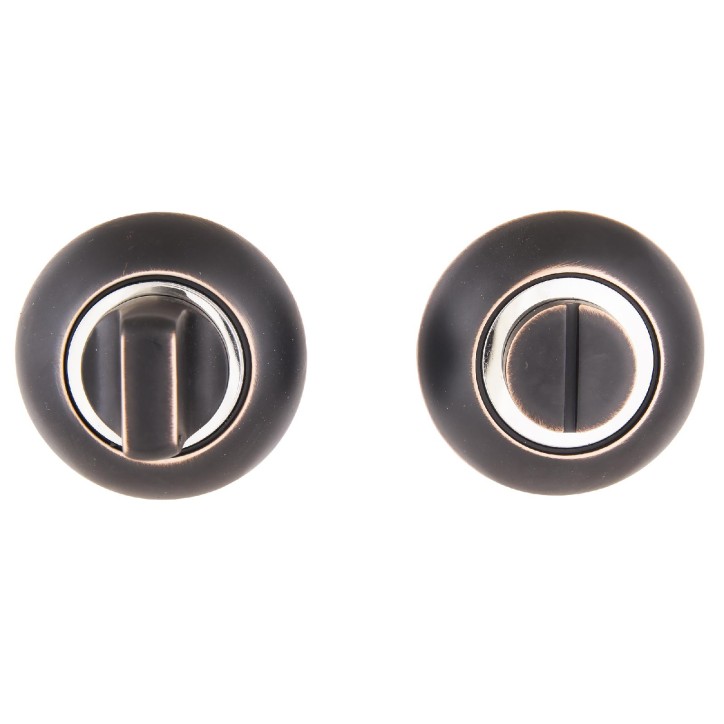 Завертка-фиксатор сантехническая для защелок, замков, задвижек к ручкам АЛЛЮР АРТ BK-R1 ORB (3152) т