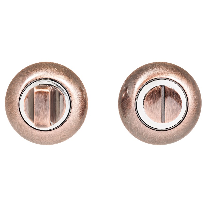 Завертка-фиксатор сантехническая для защелок, замков, задвижек к ручкам АЛЛЮР АРТ BK-R1 AC (3112) ст