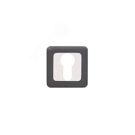 Накладка декоративная (комплект) под цилиндровый механизм замка, АЛЛЮР АРТ ET-S1 MBN/CP (4242) графи