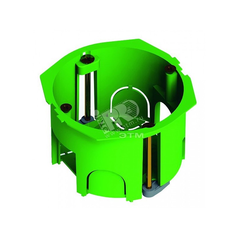 Коробка установочная 68х40мм пластиковые лапки ГИПРОК