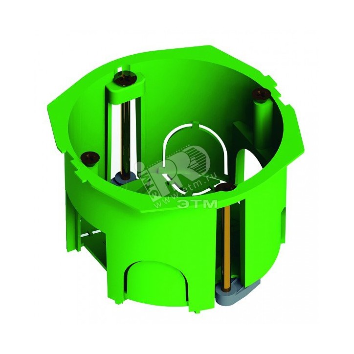 Коробка установочная 68х40мм пластиковые лапки ГИПРОК
