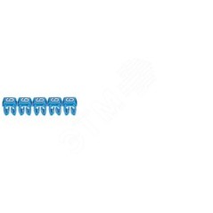 CAB3 Кольцо маркировочное 1.5-2.5мм (6) белое/голубое (1200шт)
