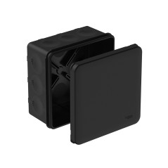 MultiBox Коробка распределительная с мембранными вводами IP66 100х100х50 Черная (со стикером) под пи