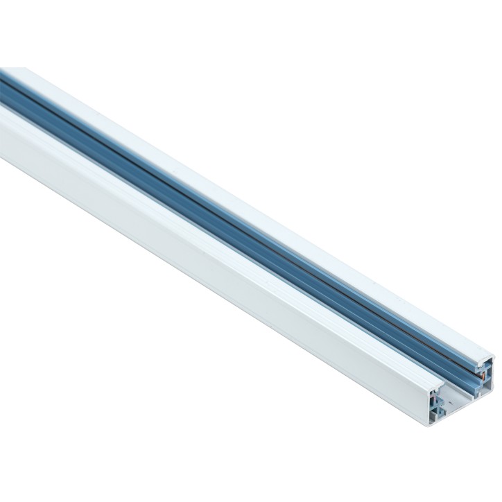 Шинопровод осветительный однофазный 1,5м белый в комплекте c токовводом и заглушкой IEK Шинопровод осветительный однофазный 1,5м белый в комплекте c токовводом и заглушкой IEK