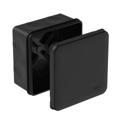 MultiBox Коробка распределительная с мембранными вводами IP66 85х85х42 Черная (со стикером) под пист