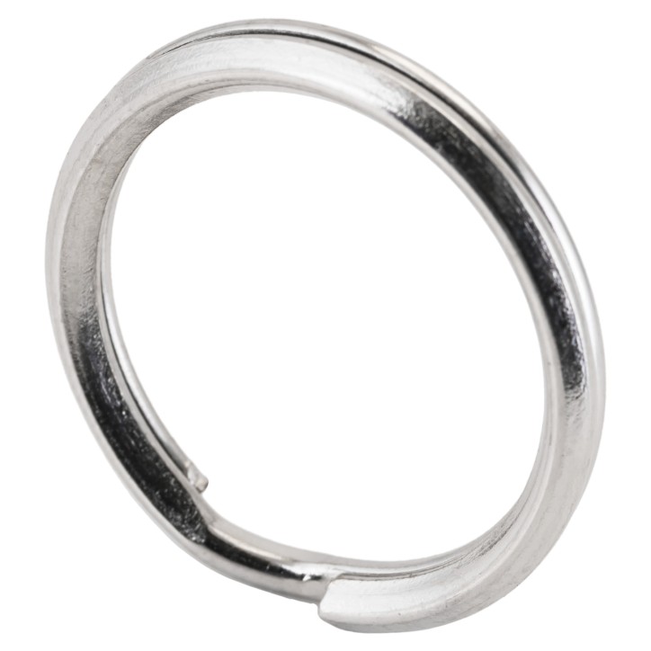 Кольцо для ключей из никелированной стали среднее d-20мм, Аллюр