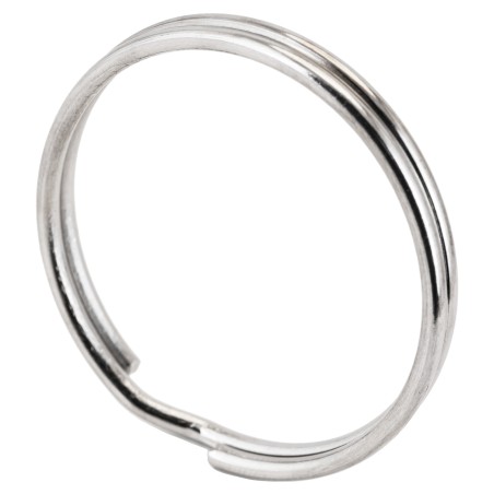 Кольцо для ключей из никелированной стали большое d-40мм, Аллюр