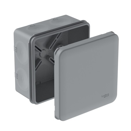 MultiBox Коробка распределительная с мембранными вводами IP66 85х85х42 Серая (со стикером) под писто